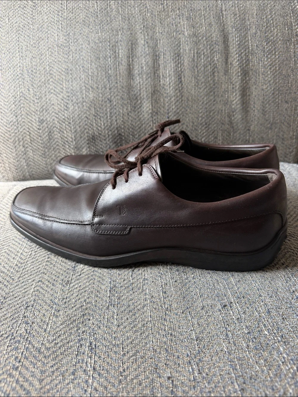 Tod’s Men’s Brown Leather 'Allaciato Quinn' Shoes 10